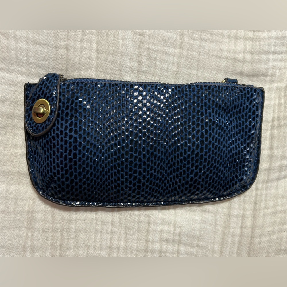Joy Susan Faux Python Mini Crossbody Wristlet Clutch